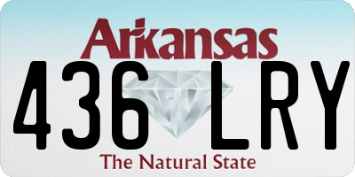 AR license plate 436LRY