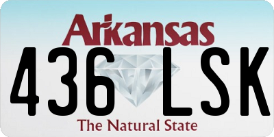 AR license plate 436LSK