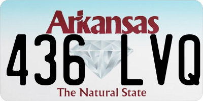 AR license plate 436LVQ