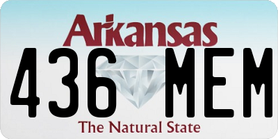 AR license plate 436MEM