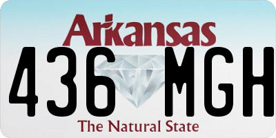 AR license plate 436MGH