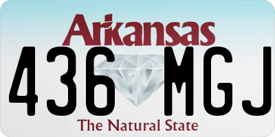AR license plate 436MGJ