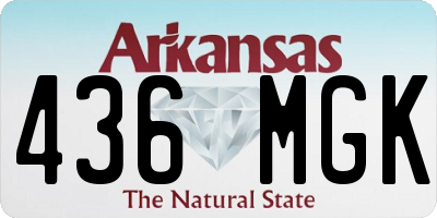 AR license plate 436MGK