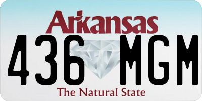 AR license plate 436MGM