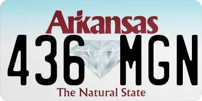 AR license plate 436MGN