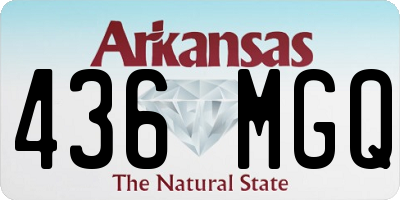 AR license plate 436MGQ