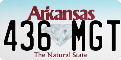 AR license plate 436MGT