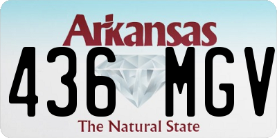 AR license plate 436MGV
