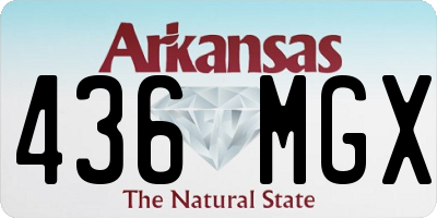 AR license plate 436MGX