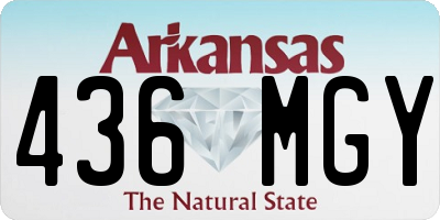 AR license plate 436MGY