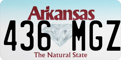 AR license plate 436MGZ