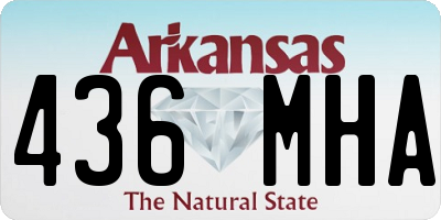 AR license plate 436MHA