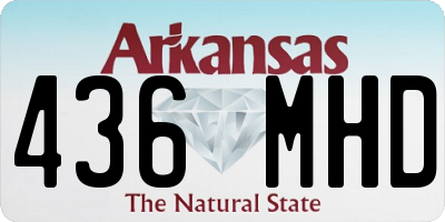 AR license plate 436MHD