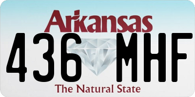 AR license plate 436MHF