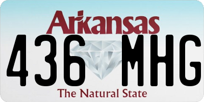 AR license plate 436MHG
