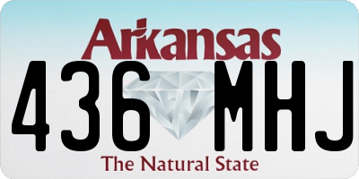 AR license plate 436MHJ