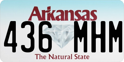 AR license plate 436MHM