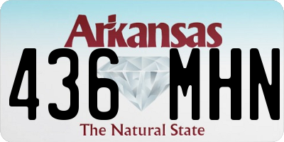 AR license plate 436MHN