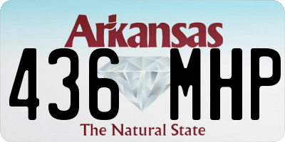 AR license plate 436MHP