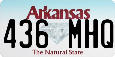 AR license plate 436MHQ