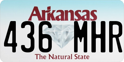 AR license plate 436MHR