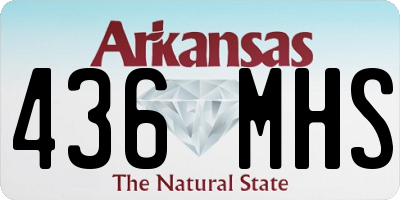 AR license plate 436MHS
