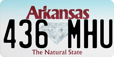 AR license plate 436MHU