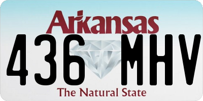 AR license plate 436MHV