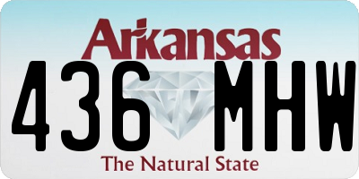 AR license plate 436MHW