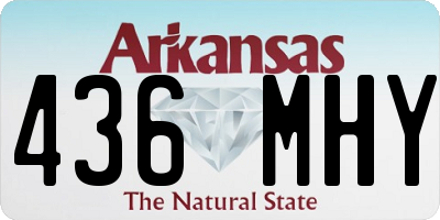 AR license plate 436MHY