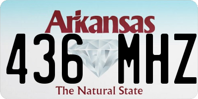 AR license plate 436MHZ