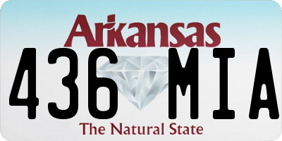 AR license plate 436MIA