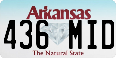 AR license plate 436MID