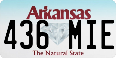 AR license plate 436MIE