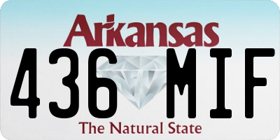AR license plate 436MIF