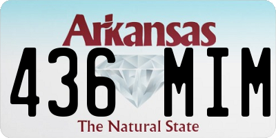 AR license plate 436MIM