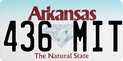 AR license plate 436MIT