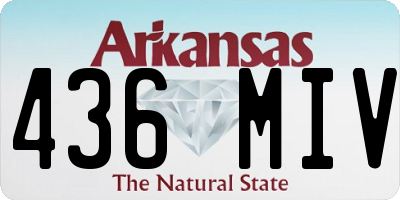 AR license plate 436MIV