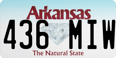 AR license plate 436MIW