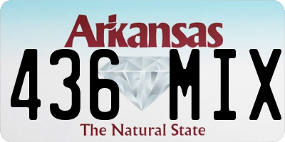 AR license plate 436MIX