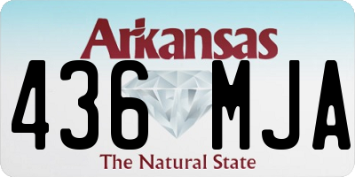 AR license plate 436MJA