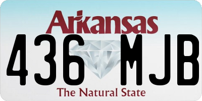 AR license plate 436MJB