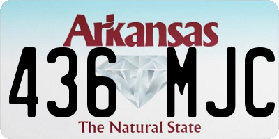 AR license plate 436MJC
