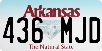AR license plate 436MJD