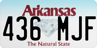 AR license plate 436MJF