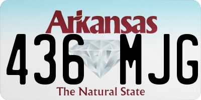 AR license plate 436MJG