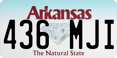 AR license plate 436MJI