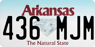 AR license plate 436MJM