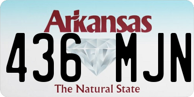 AR license plate 436MJN