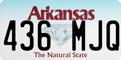 AR license plate 436MJQ